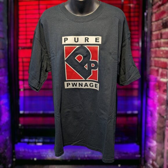 Pure Pwnage Graphic T-Shirt Signed by Primary Cast - Taking n00bs to Sch… - Picture 1 of 10
